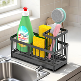 Black sink sponge holder