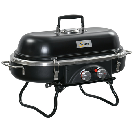 2 burner table-top gas BBQ