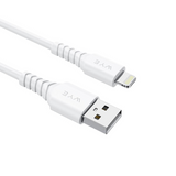 WYE USB-A to 8-Pin Fast Charging & Data Cable, 1m – 12W Charging Lead with High-Speed Data Transfer, White