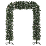 HOMCOM 8.2 ft Snow Frosted Christmas Tree Arch
