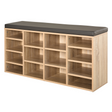 14-compartment shoe rack bench