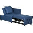 HOMCOM blue folding sofa bed chair