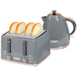 Honeycomb kettle and 4-slice toaster set