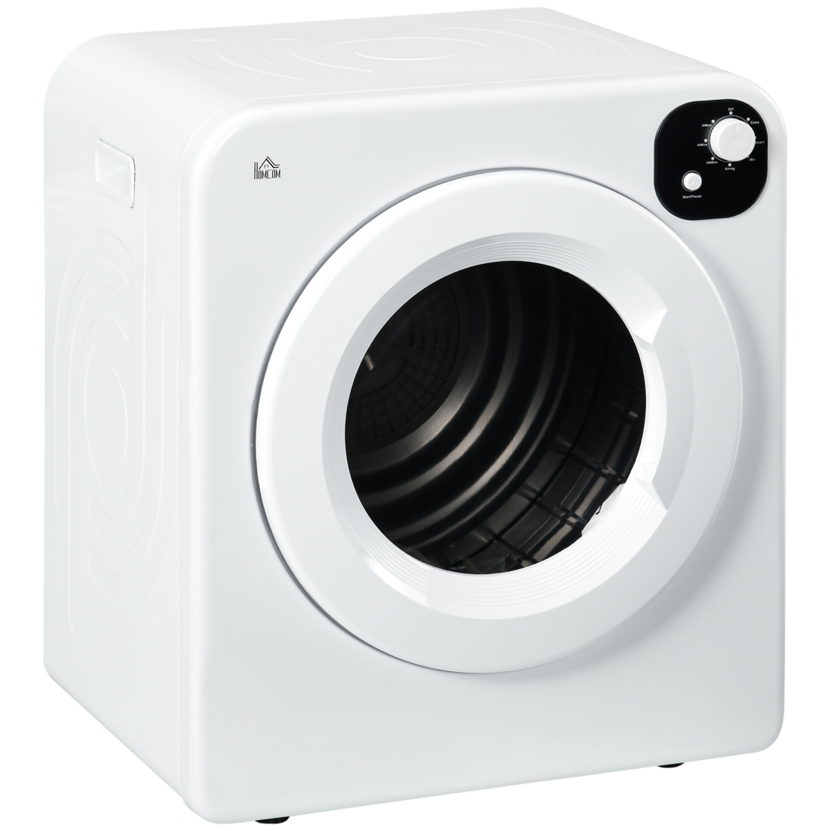 HOMCOM 6kg Vented Tumble Dryer with 7 Drying Programmes – Space-Saving Laundry Dryer, White