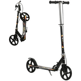 HOMCOM Foldable Kids Kick Scooter with Adjustable Height, Rear Brake and 8-Inch Wheels
