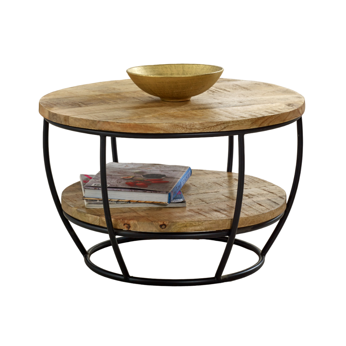 Surrey mango wood and metal coffee table