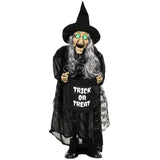 HOMCOM 94cm Animated Witch Halloween Decoration