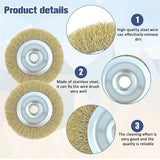 Replacement 2-Pack Steel Wire Brushes for Ryobi RAC814 – Fits RY18PCA-0, OPC1800 & OPC1815 Patio Cleaners