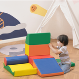 Kids Soft Play Set with 7 Foam Blocks – Climb, Crawl & Slide Toddler Activity Toys, 1–3 Years