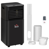 HOMCOM 8000BTU Portable Air Conditioner with 4 Modes, LED Display, Remote & 24 Hour Timer – Home Office Cooling