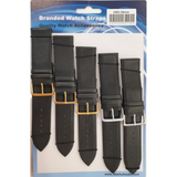 DK Black Leather Watch Straps, 26mm – Replacement Watch Bands, Black
