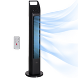 Oscillating tower fan with remote