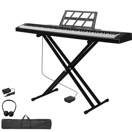 88-key digital piano with X-stand