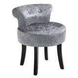 Grey dressing table stool