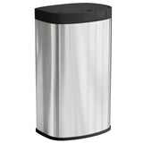 HOMCOM 55L Automatic Sensor Bin with Soft-Close Lid – Touchless Fingerprint-Resistant Kitchen Bin, Stainless Steel