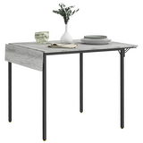 HOMCOM grey drop leaf dining table