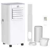 HOMCOM 5000BTU Portable Air Conditioner with 4 Modes, LED Display, Remote & 24 Hour Timer – Home Office Cooling