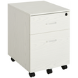 Vinsetto white 2-drawer locking filing cabinet