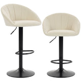 HOMCOM stool counter backs