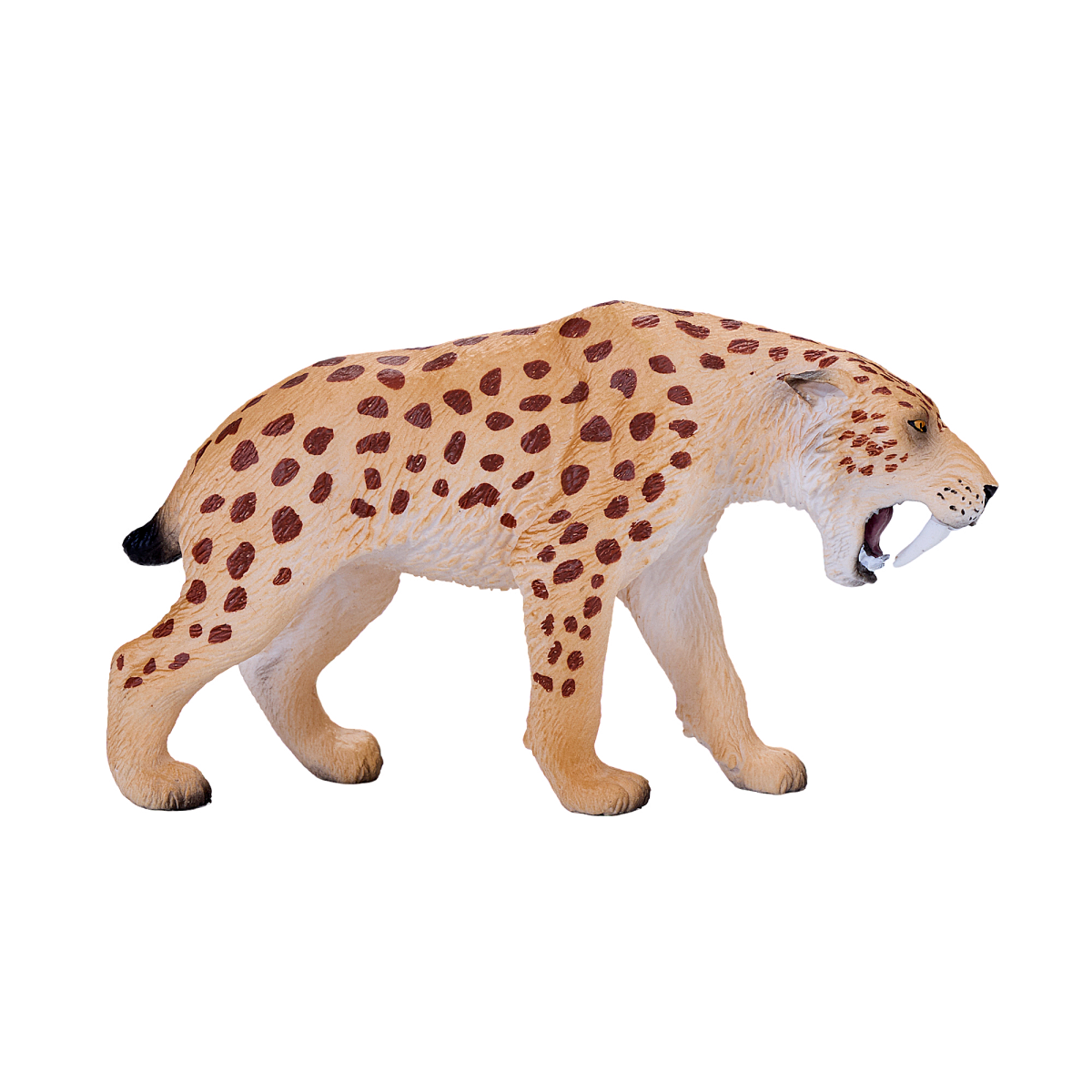 Mojo Smilodon Sabre-Toothed Cat Figure – Realistic Prehistoric Toy