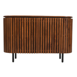 Slatted mango wood large 2 door sideboard