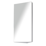HOMCOM Stainless Steel Floating Corner Cabinet with Mirror & 3 Storage Layers – Wall-Mounted Bathroom Cupboard