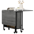 Mobile drop leaf kitchen table