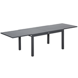 Outsunny Extendable Garden Dining Table for 8–10 with Aluminium Frame, 135–270cm – Grey