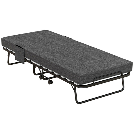 HOMCOM folding guest bed with mattress