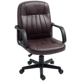 HOMCOM dark brown office chair