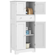 HOMCOM white kitchen cupboard with drawer