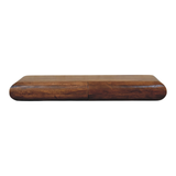 Artisan Furniture Solis Solid Mango Wood Wall-Mounted Console with Drawers – Rounded Floating Design, Amber Oak