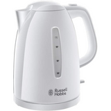 Russell Hobbs Textures 1.7L Cordless Electric Kettle with 3kW Fast Boil and Removable Anti-Scale Filter, White