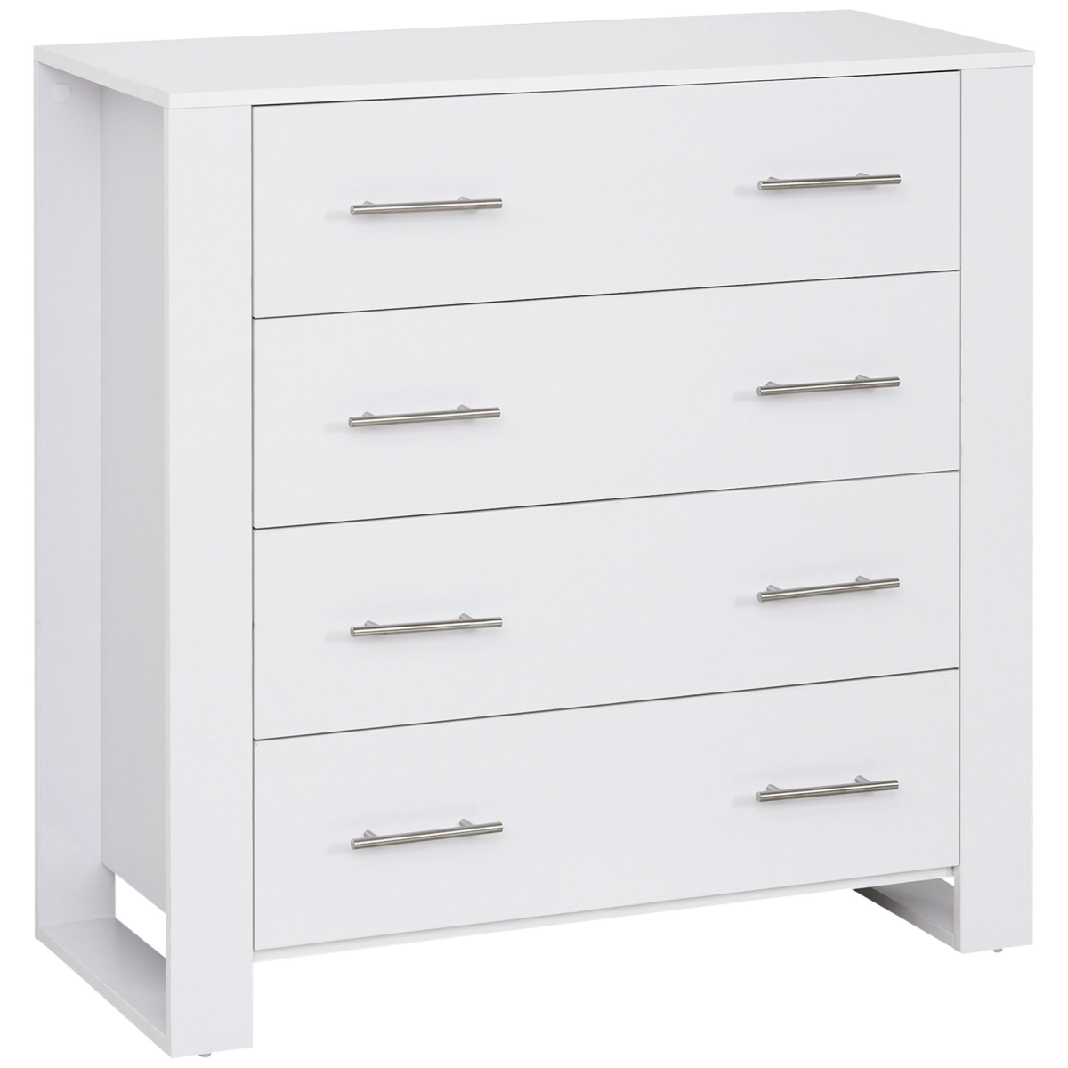 White chest of 4 drawers