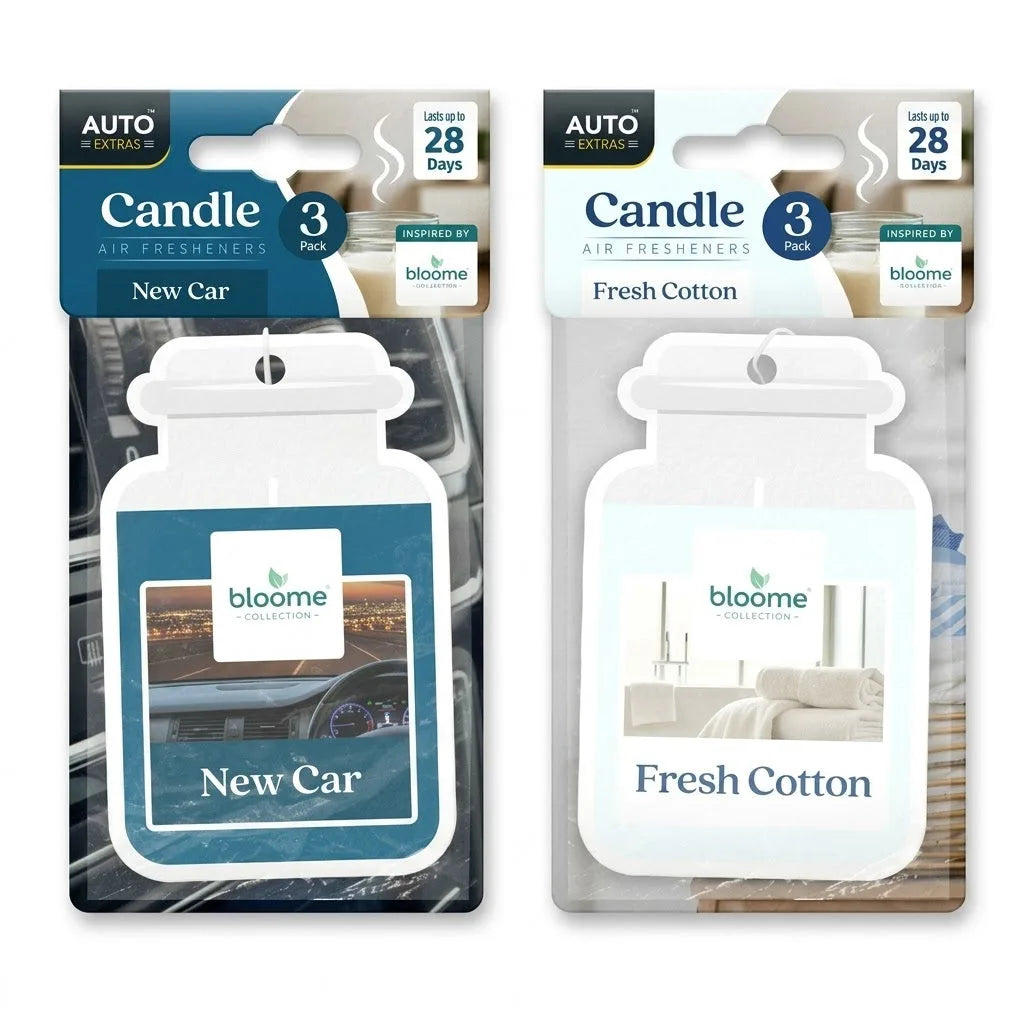 Candle Jar Air Fresheners – Scented Home Fragrance Set, 3 Pack, 25g Each