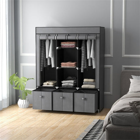 Chester portable wardrobe with drawers