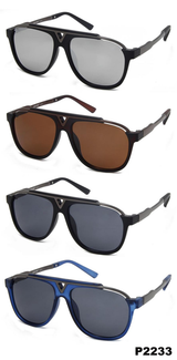 iCouture Unisex Polarised Sunglasses with UV Protection – Adult Sun Eyewear, Model P2233, Assorted Colours