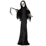 HOMCOM 183cm Life Size Animated Grim Reaper Halloween Decoration