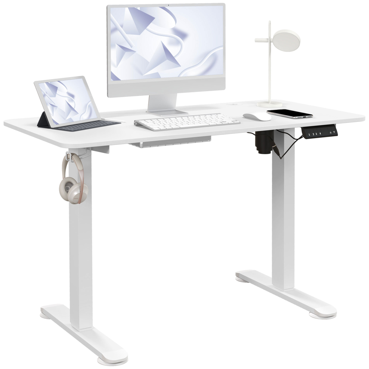 Vinsetto white electric standing desk