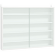 White glass door display cabinet