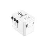 Wyeflux Universal Travel Adaptor with USB-A & USB-C Ports – 12W Output, 100-250V, White