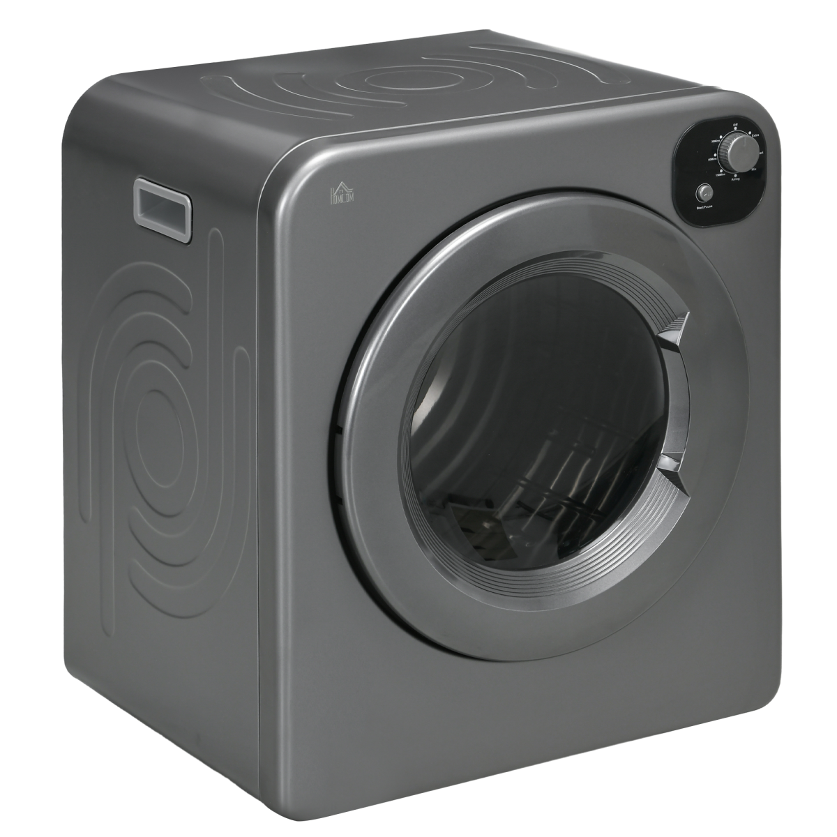 HOMCOM 6kg Vented Tumble Dryer with 7 Drying Programmes – 1500W Space-Saving Clothes Dryer, Grey