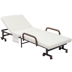 Folding guest bed with mattress