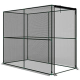 Outsunny Fruit Cage Bird Netting with Zipped Door and HDPE Mesh Cover – Brassica Protection Tent, 2 x 1 x 1.6 m