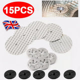 Heat Shield Repair Kit, 15-Piece Metal Exhaust Heat Shield Fixing Set – OEM N90796501, Silver