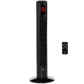 Black tower fan