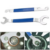 Fan Clutch Wrench Set, 32mm & 36mm with Pulley Holding Tool – Fan Clutch Removal Kit for BMW, Ford & GM