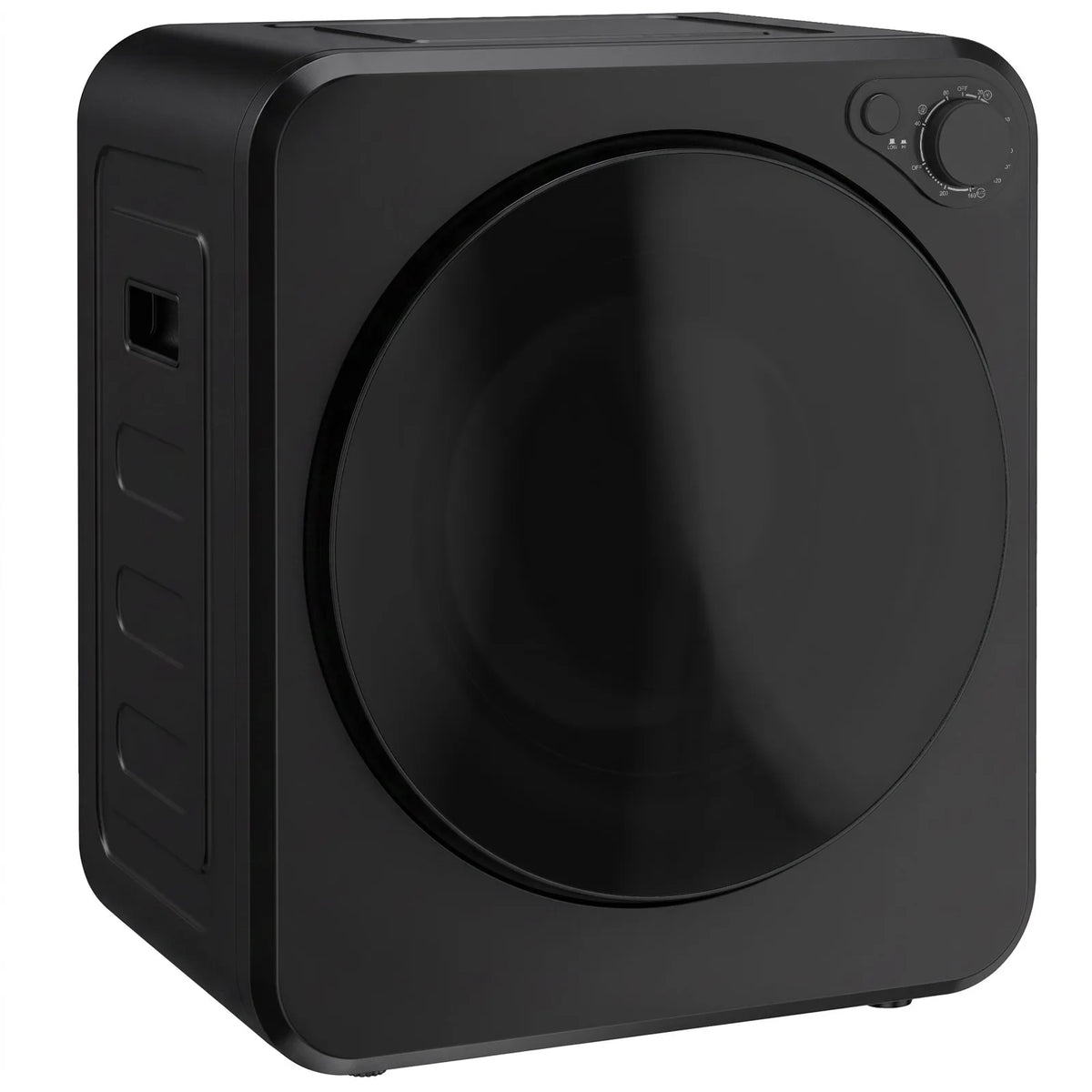HOMCOM 4kg Front Load Tumble Dryer with 400W/800W Heat Settings – Compact Wall-Mount Laundry Dryer, Black