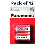 Panasonic Zinc C Size Batteries, 12 Pack – High Energy Power for High Drain Devices