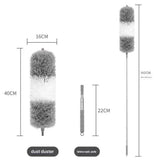 Extendable Microfibre Duster with Retractable Pole and Removable Head – Lightweight Brush for High Places
